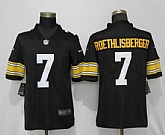 Nike Steelers 7 Ben Roethlisberger Black Alternate Game Jersey,baseball caps,new era cap wholesale,wholesale hats